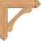 Ekena Millwork Legacy Arts and Crafts Smooth Bracket w/ Offset Brace, Western Red Cedar, 5 1/2"W x 20"D x 20"H BKT0604X20X20LEC03SWR - alternate 4
